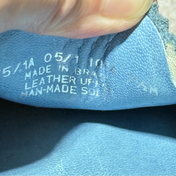 Franco Sarto Light Blue Loafers Drivers Womens Shoes Size 7.5M Leather Slip On - Picture 3 of 8